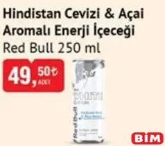 RED BULL HİNDİSTAN CEVİZİ & AÇAİ AROMALI ENERJİ İÇECEĞİ 250 ML fiyat ve kampanya bilgisi
